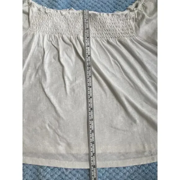 NWT American Eagle Outfitters White Crop Top shirt Size M - Picture 5 of 9